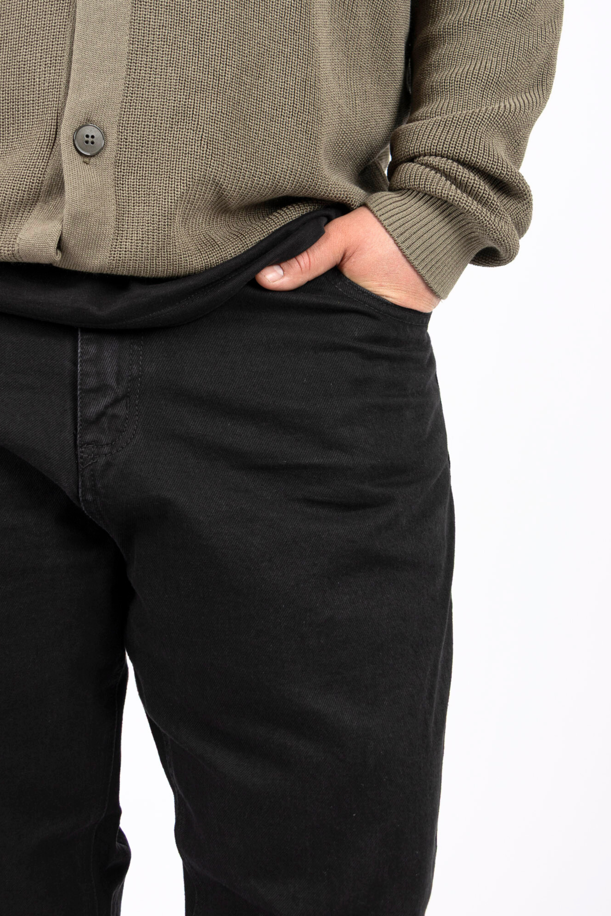 Jeans Neri Baggy Fit Uomo Taglie Forti