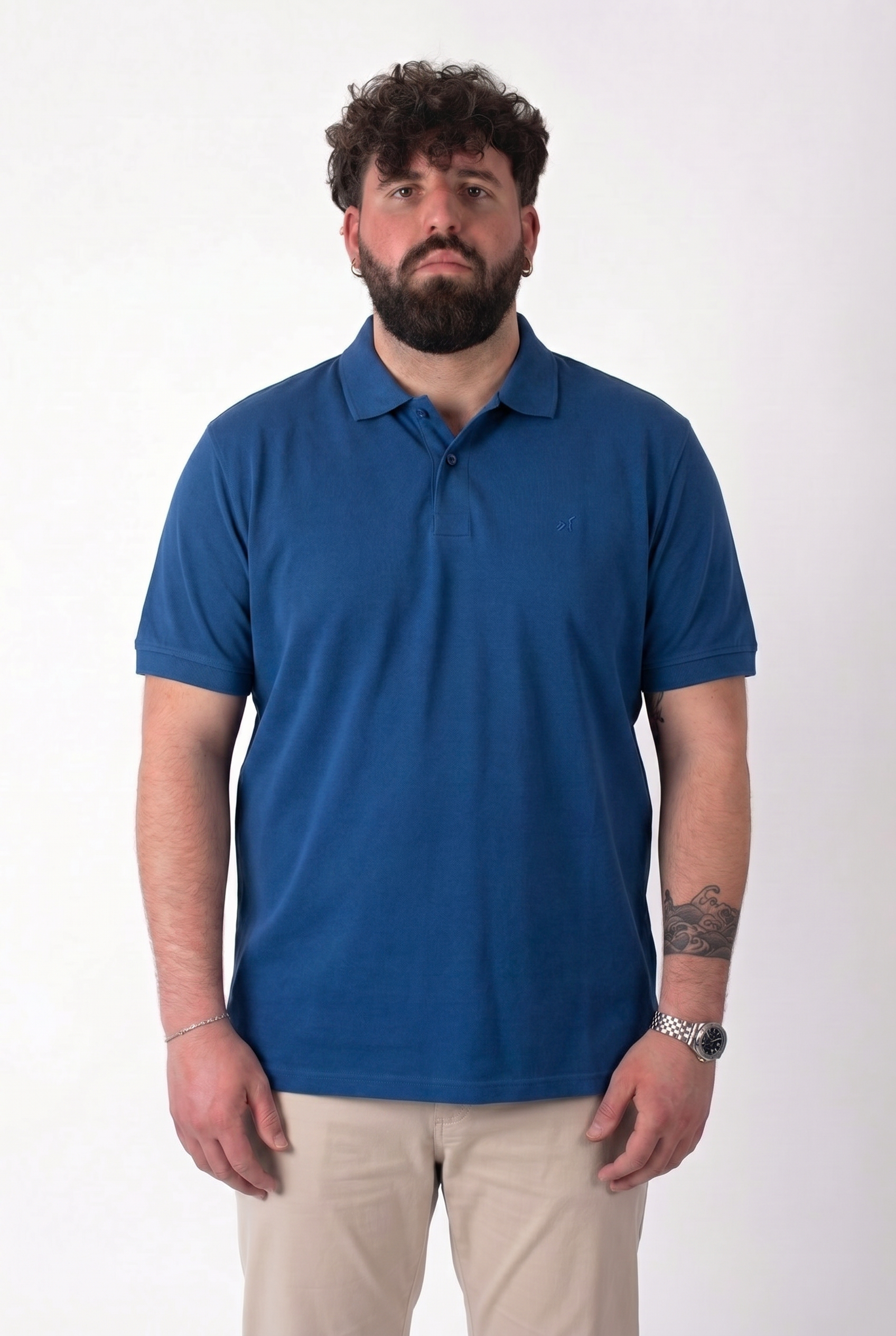 Polo MaxFort Royal Blue Uomo Taglie Forti