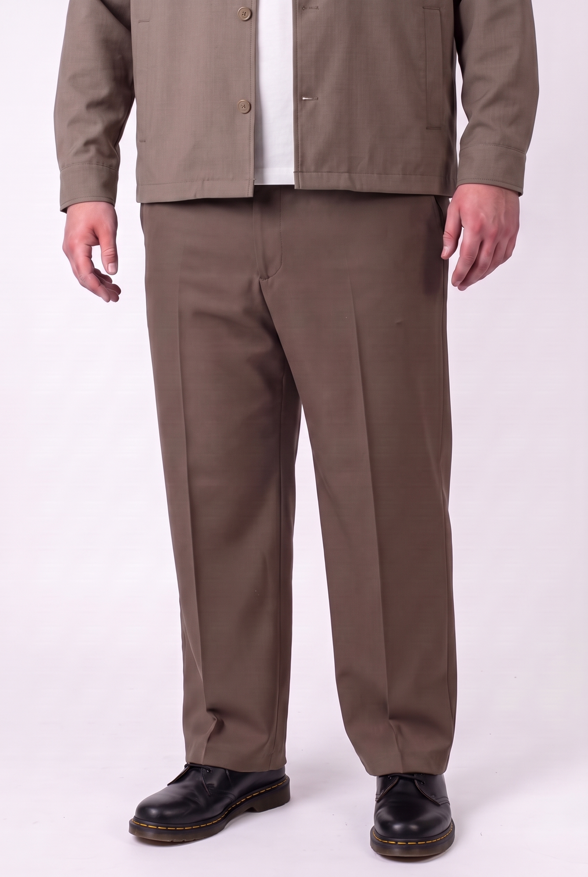 Pantalone Elegante Tokyo Fango Gamba Larga Uomo Taglie Forti