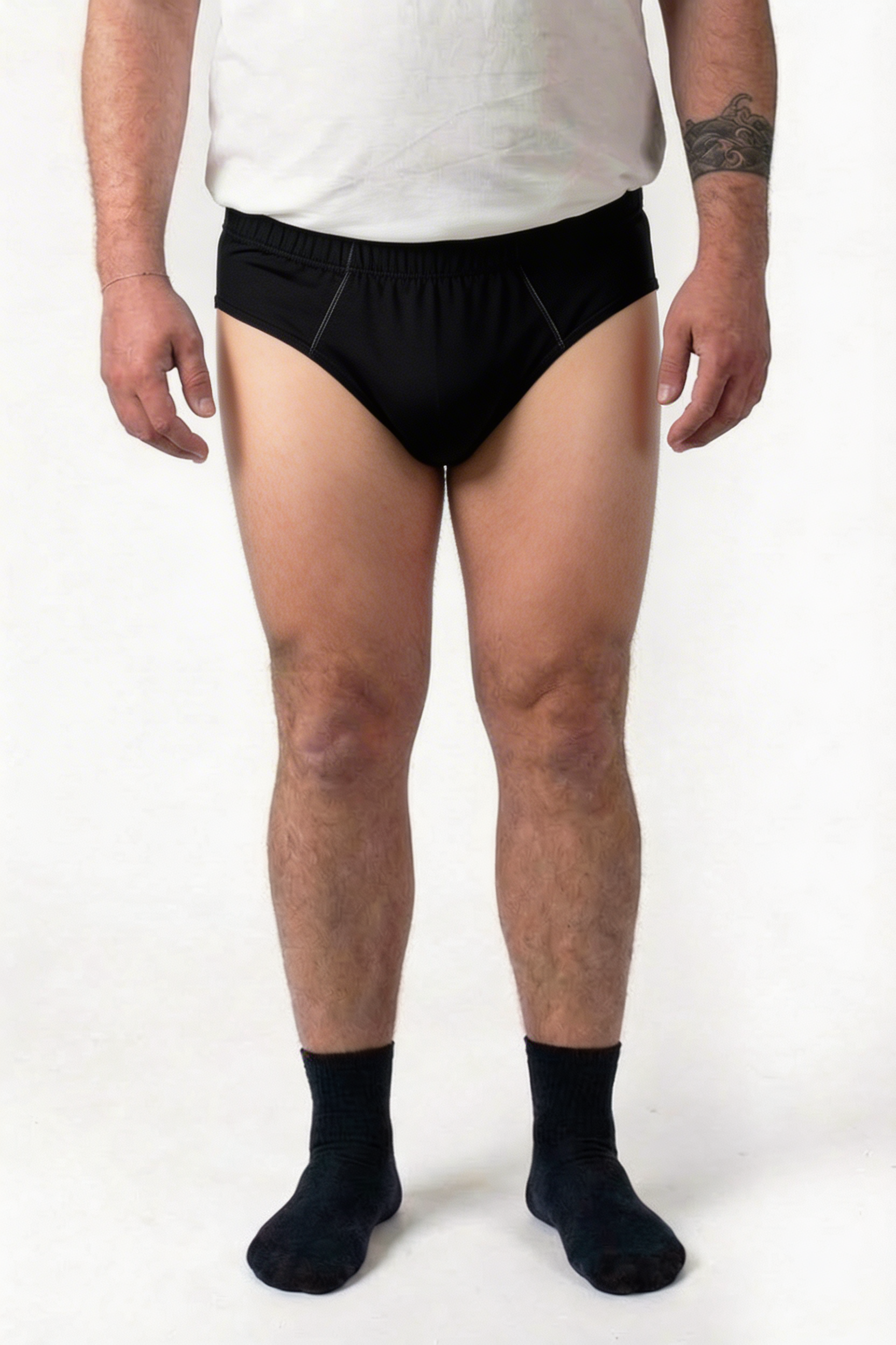 Slip Nero 100% Cotone Maxfort Uomo Taglie Forti