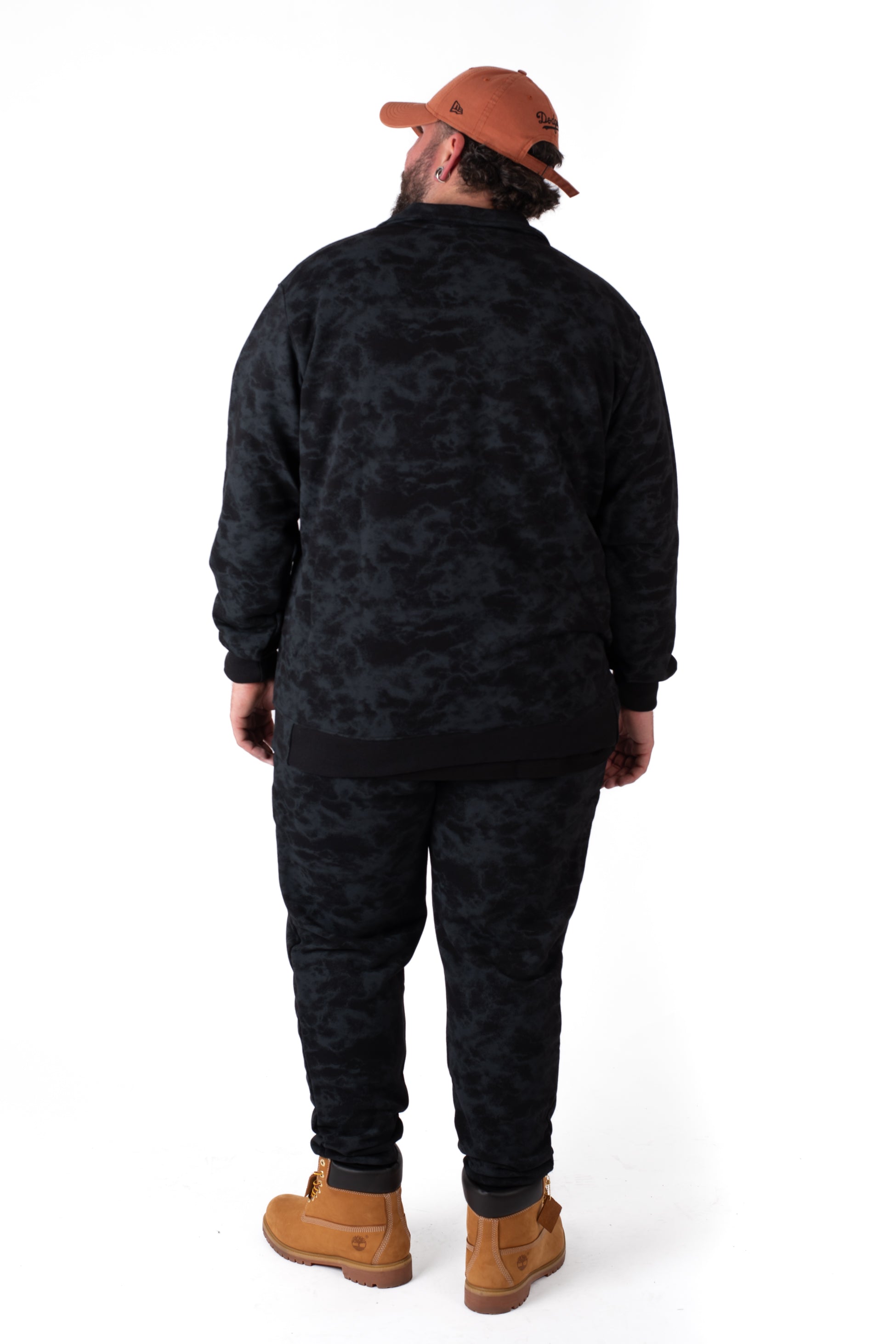 Jogger Neri Marmorizzati Uomo Taglie Forti