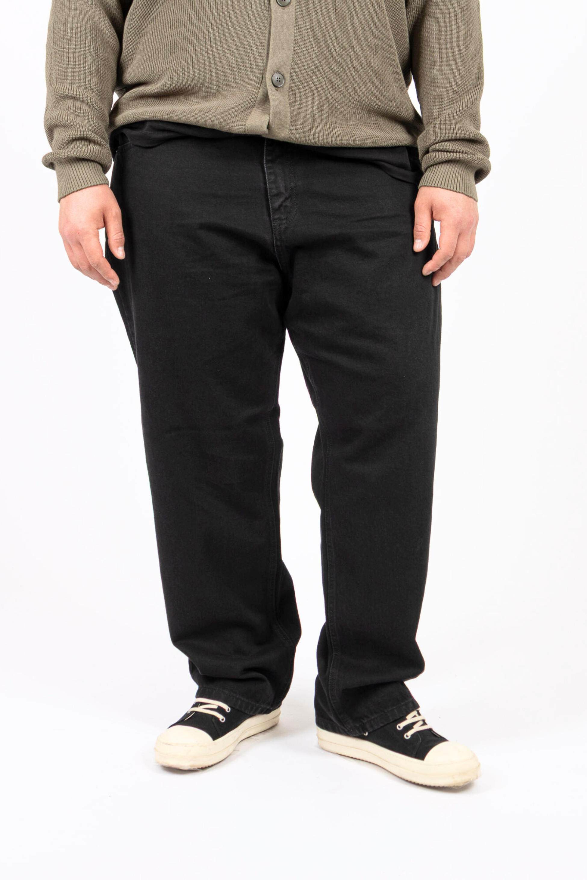 Jeans Neri Baggy Fit Uomo Taglie Forti