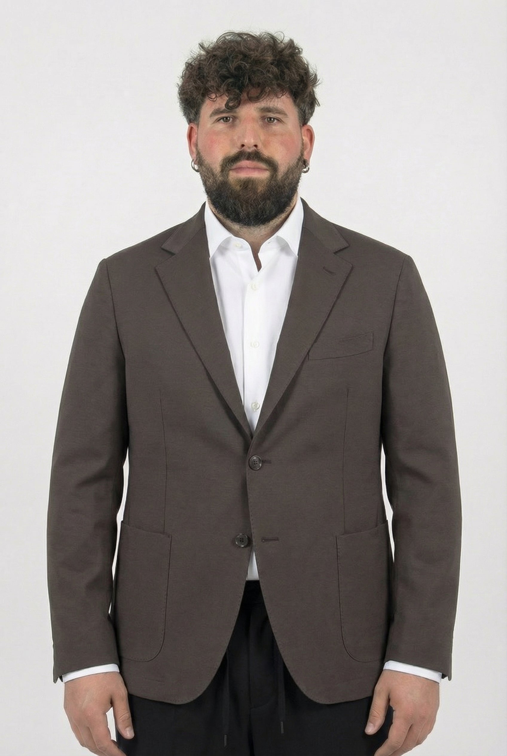 Giacca Marrone Uomo Taglie Forti