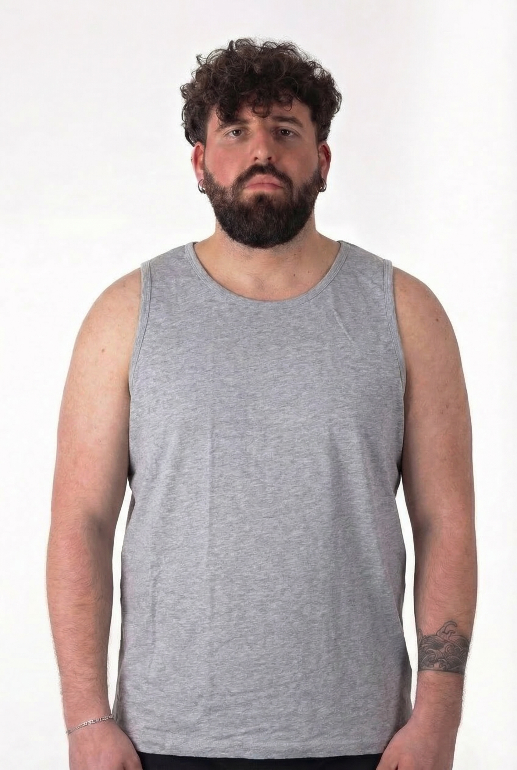 Canotta Intima Maxfort Grigio Cotone Uomo Taglie Forti