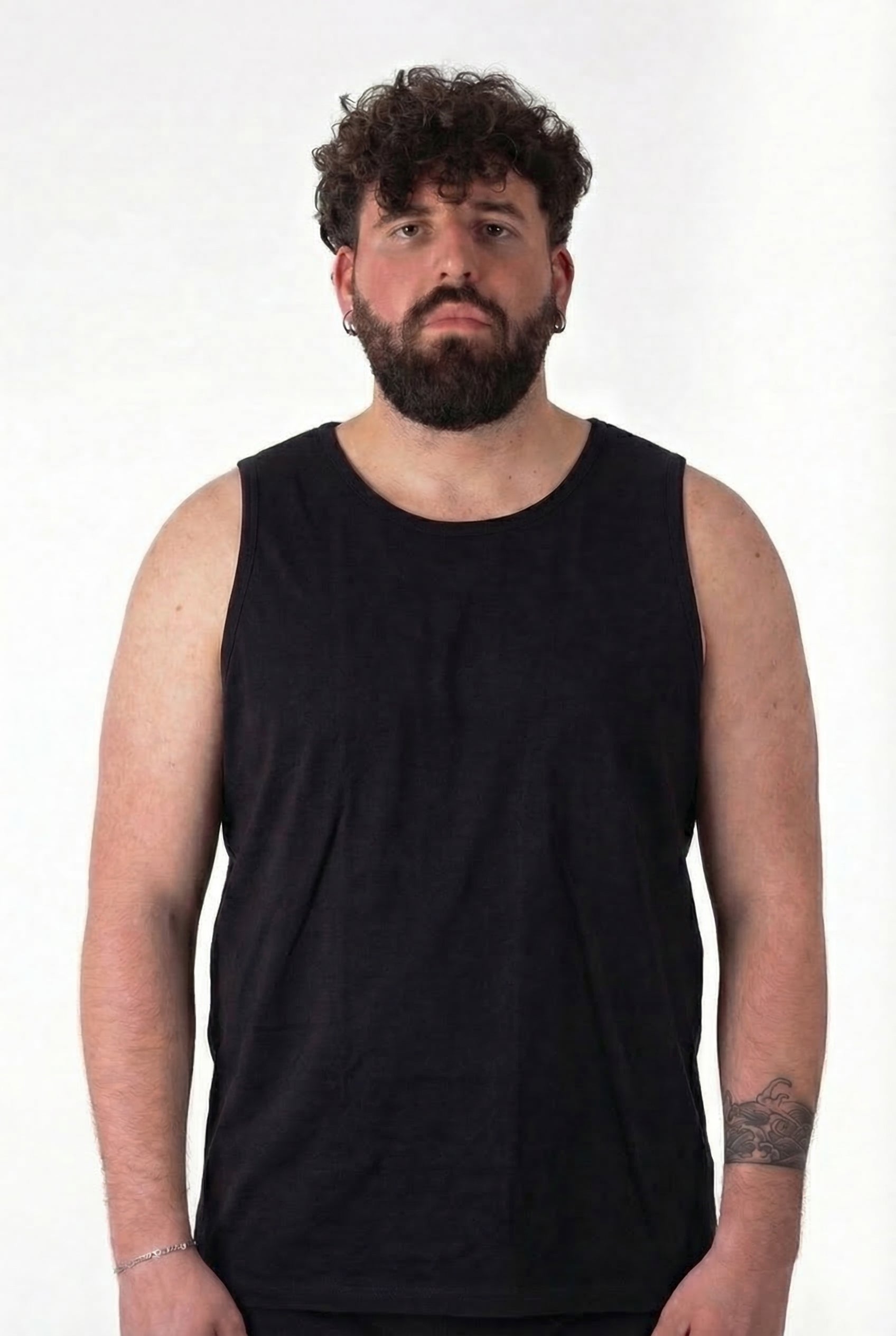 Canotta Intima Maxfort  Nera Cotone Uomo Taglie Forti