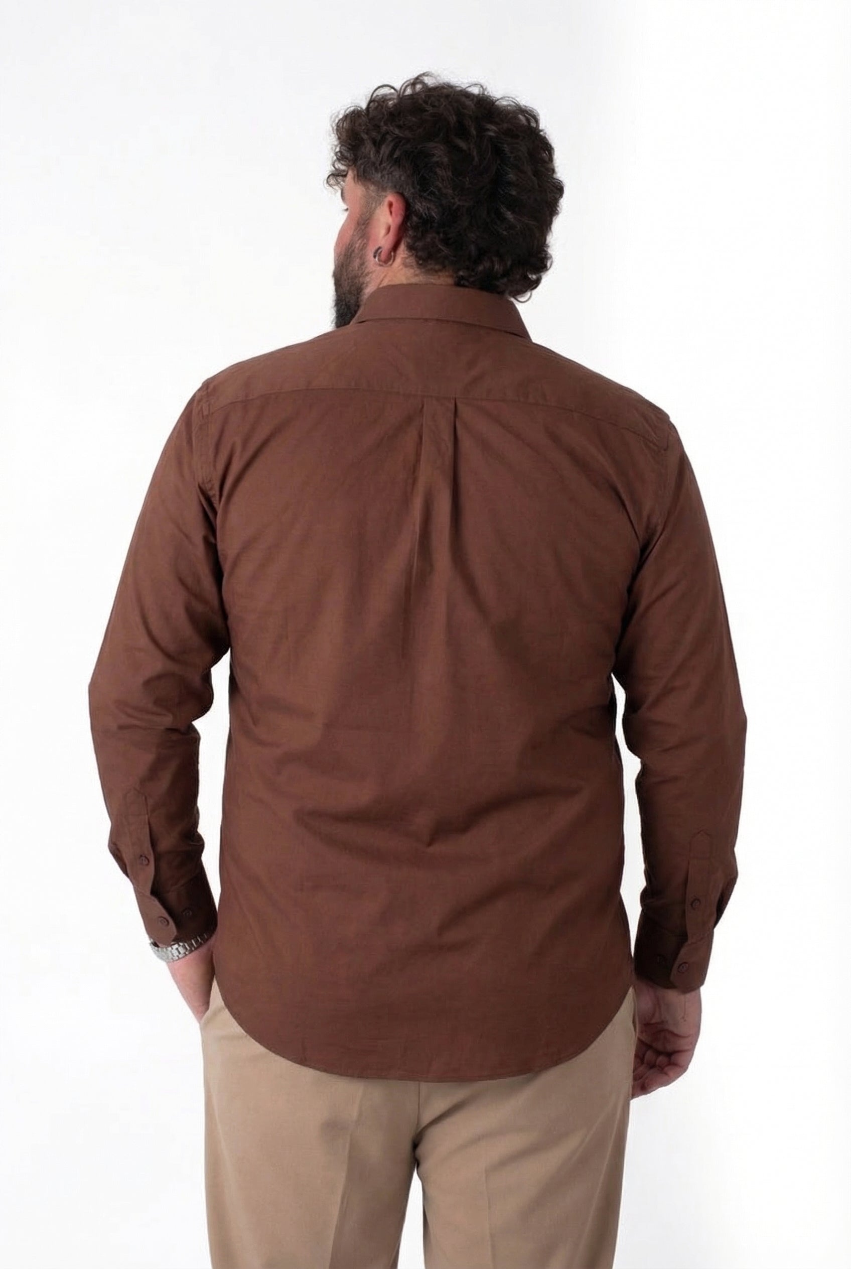 Camicia Mattone Uomo Taglie Forti