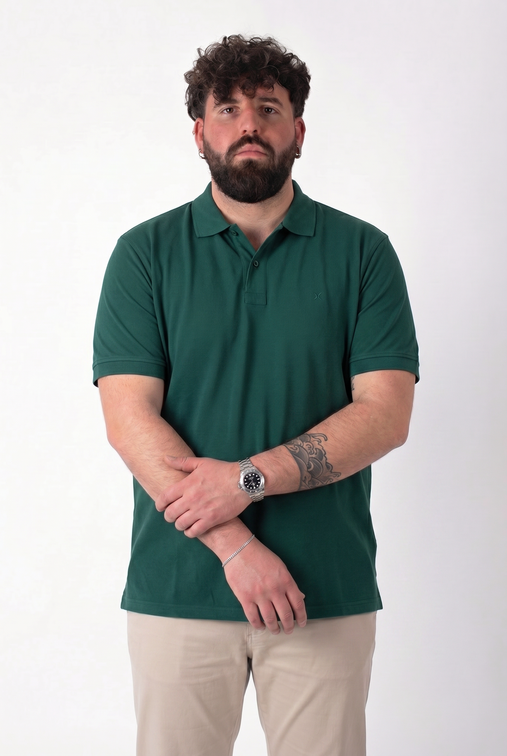 Polo MaxFort Verde Bosco Uomo Taglie Forti