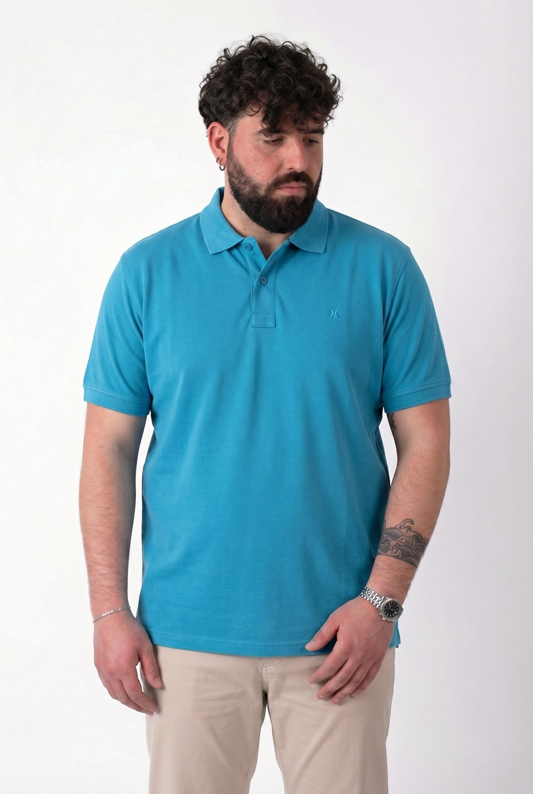 Polo MaxFort Turchese Uomo Taglie Forti