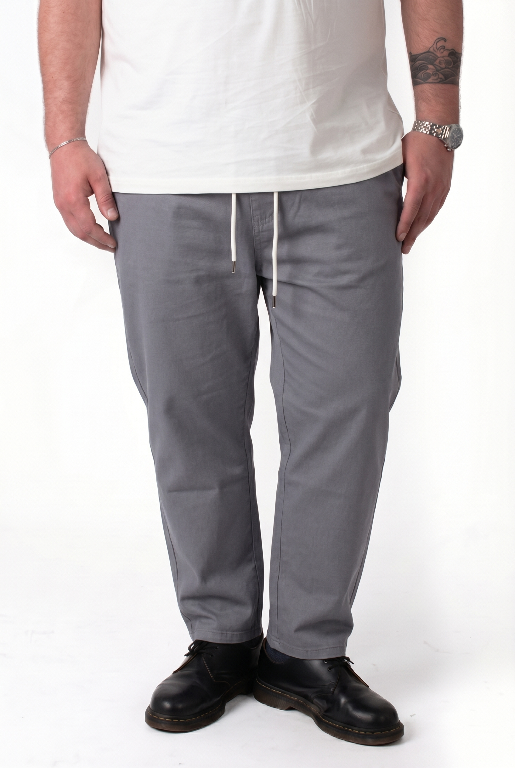 Pantalaccio Cannes Grigio con Bustino in Molla Uomo Taglie Forti