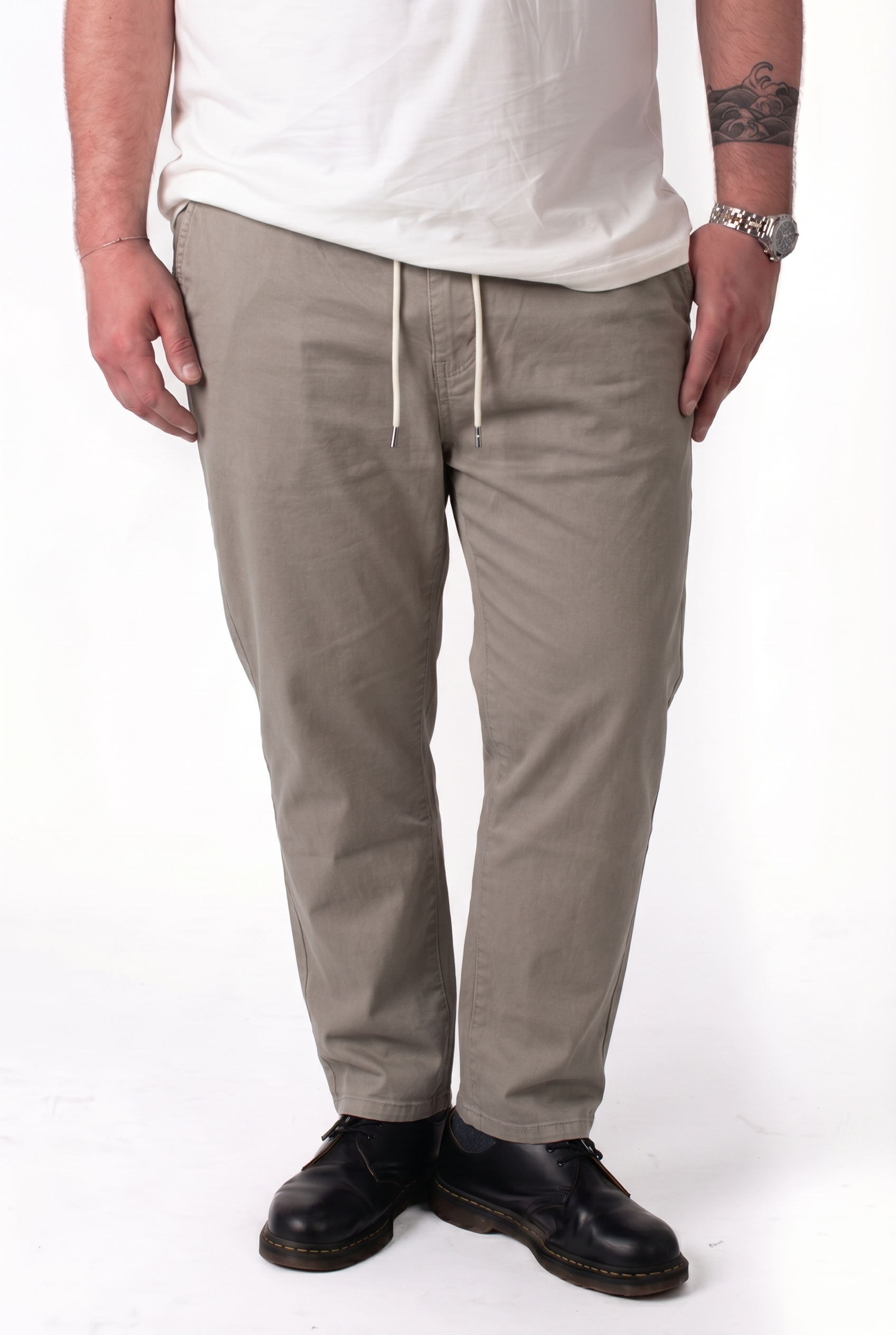 Pantalaccio Cannes Fango con Bustino in Molla Uomo Taglie Forti
