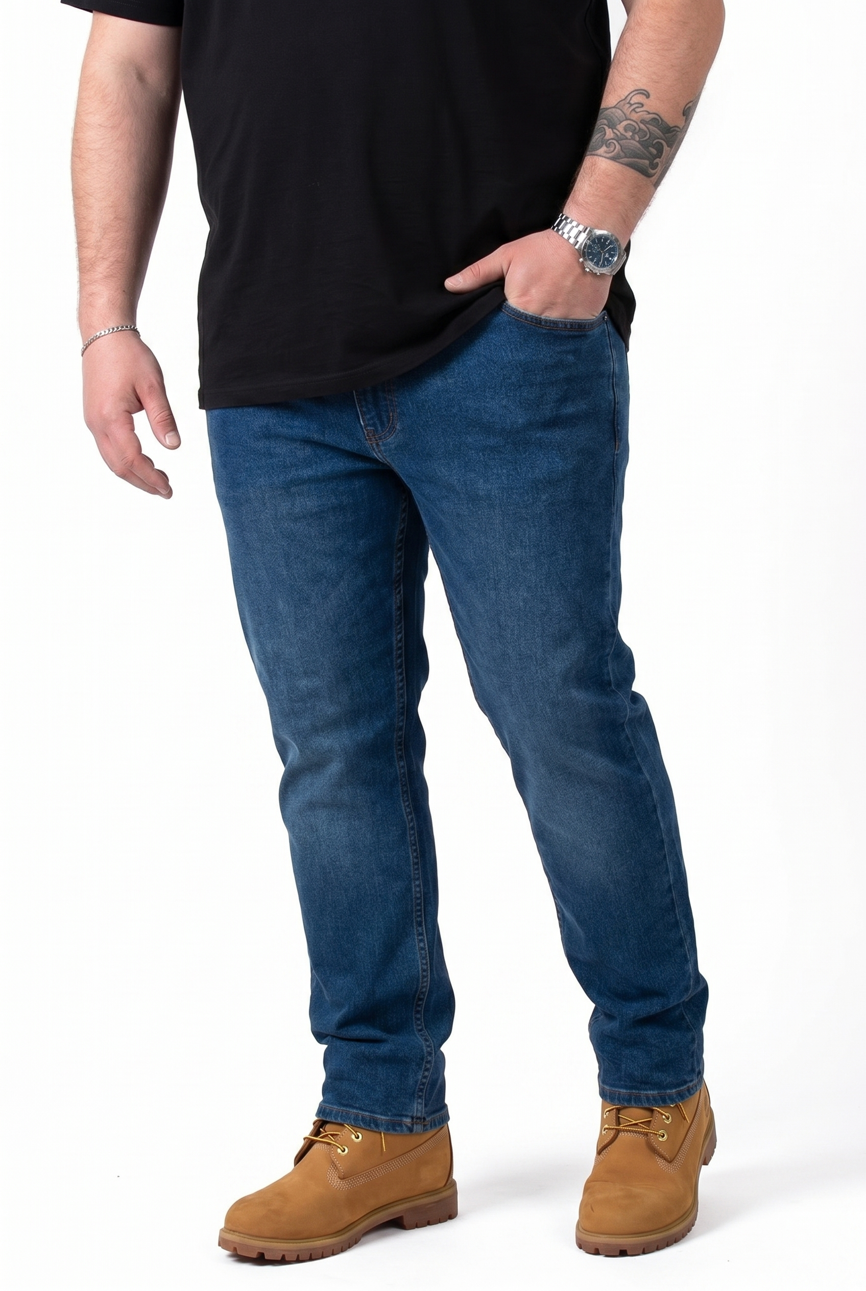 Jeans MaxFort Blu Medio Comfort Fit Uomo Taglie Forti