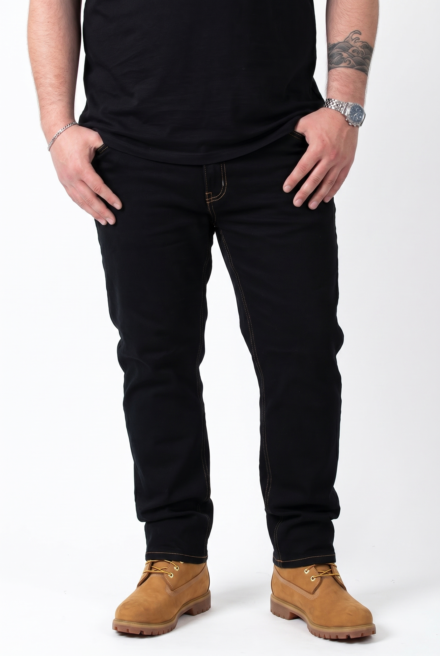 Jeans MaxFort Nero Comfort Fit Uomo Taglie Forti
