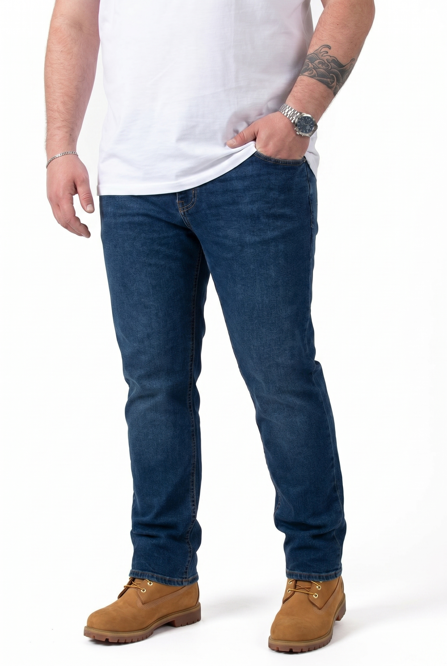 Jeans MaxFort Blu Scuro Comfort Fit Uomo Taglie Forti