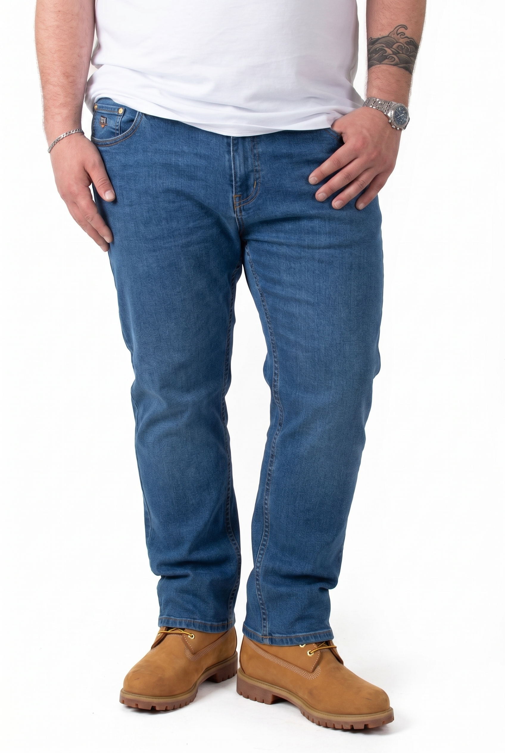 Jeans MaxFort Blu Chiaro Comfort Fit Uomo Taglie Forti