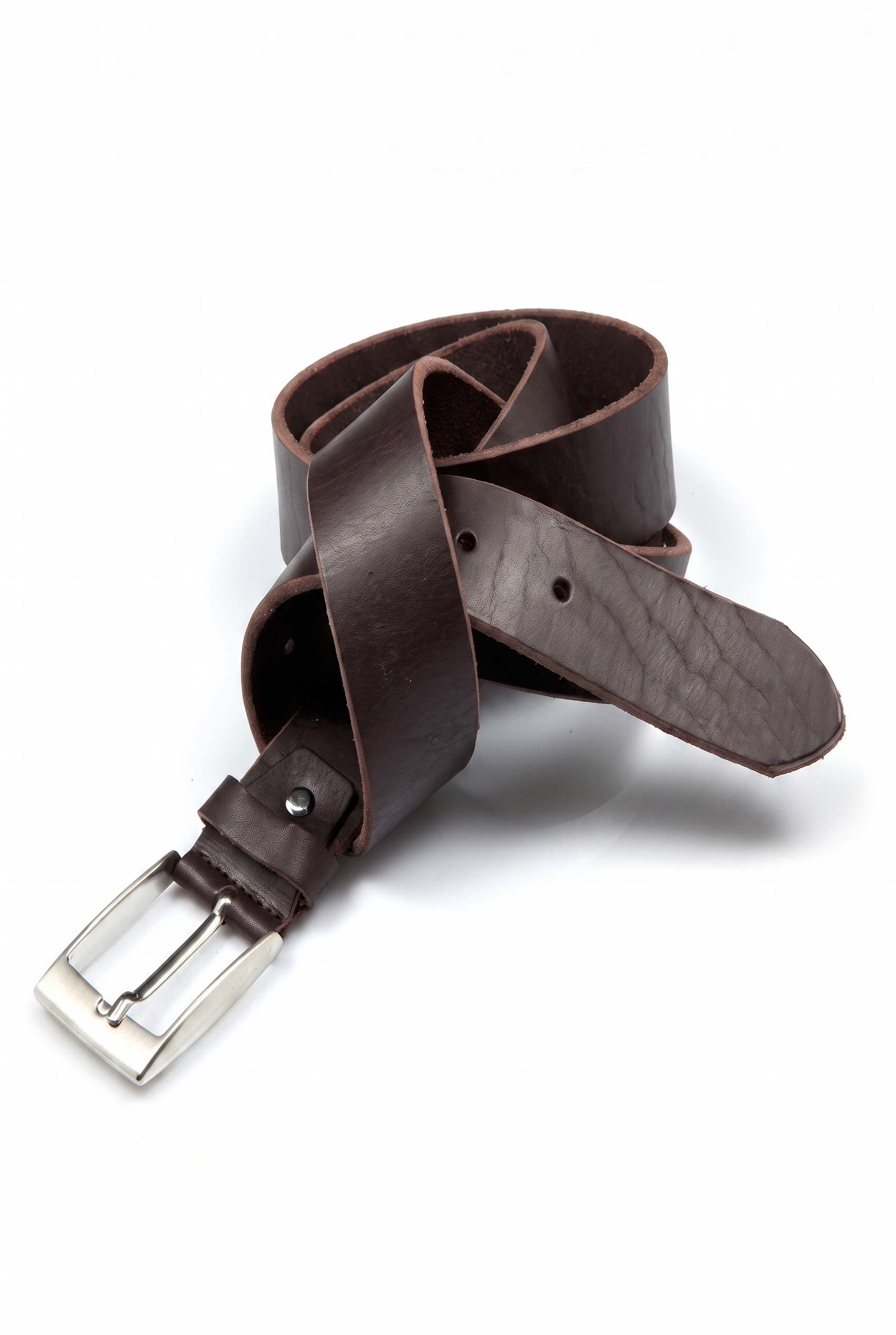 Cintura MaxFort Marrone in Cuoio Uomo Taglie Forti