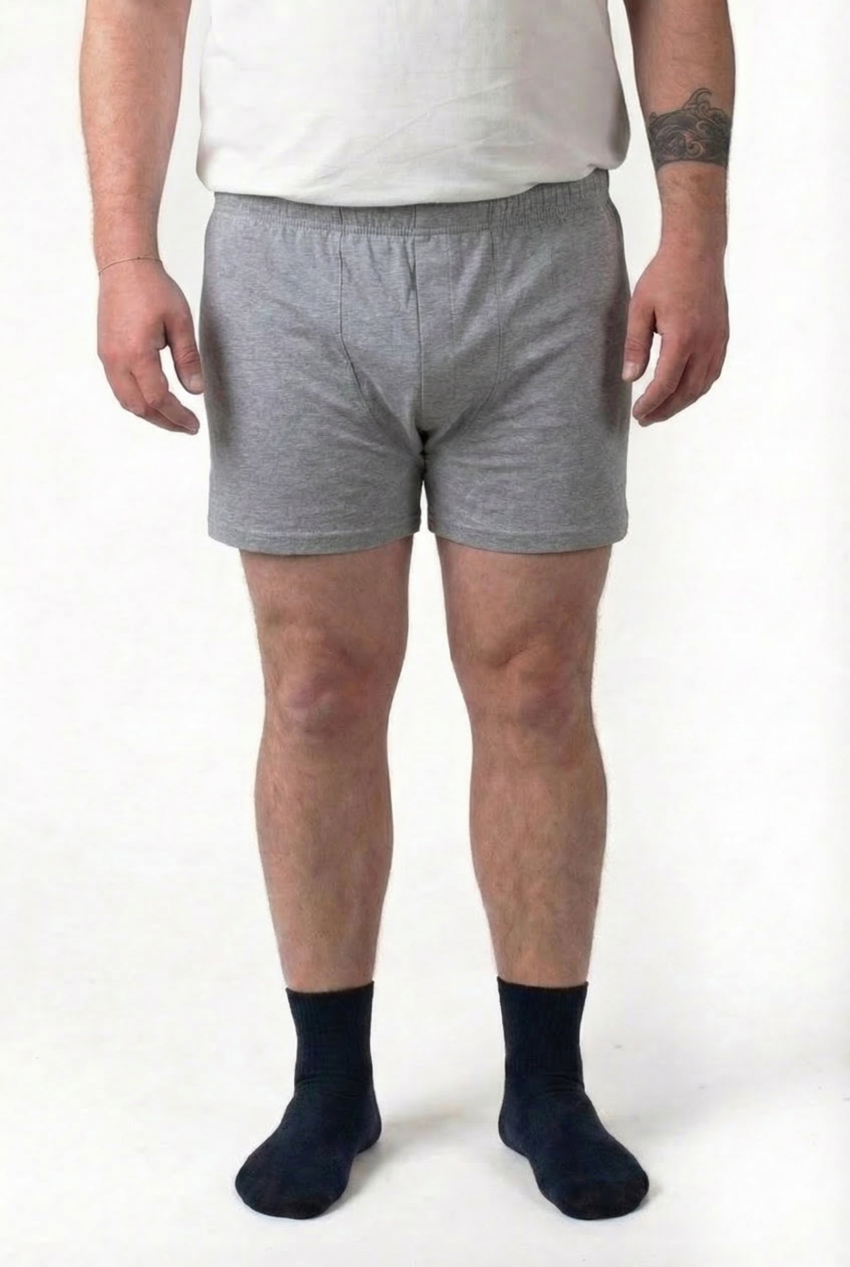 Boxer Grigio 100% Cotone Maxfort Uomo Taglie Forti