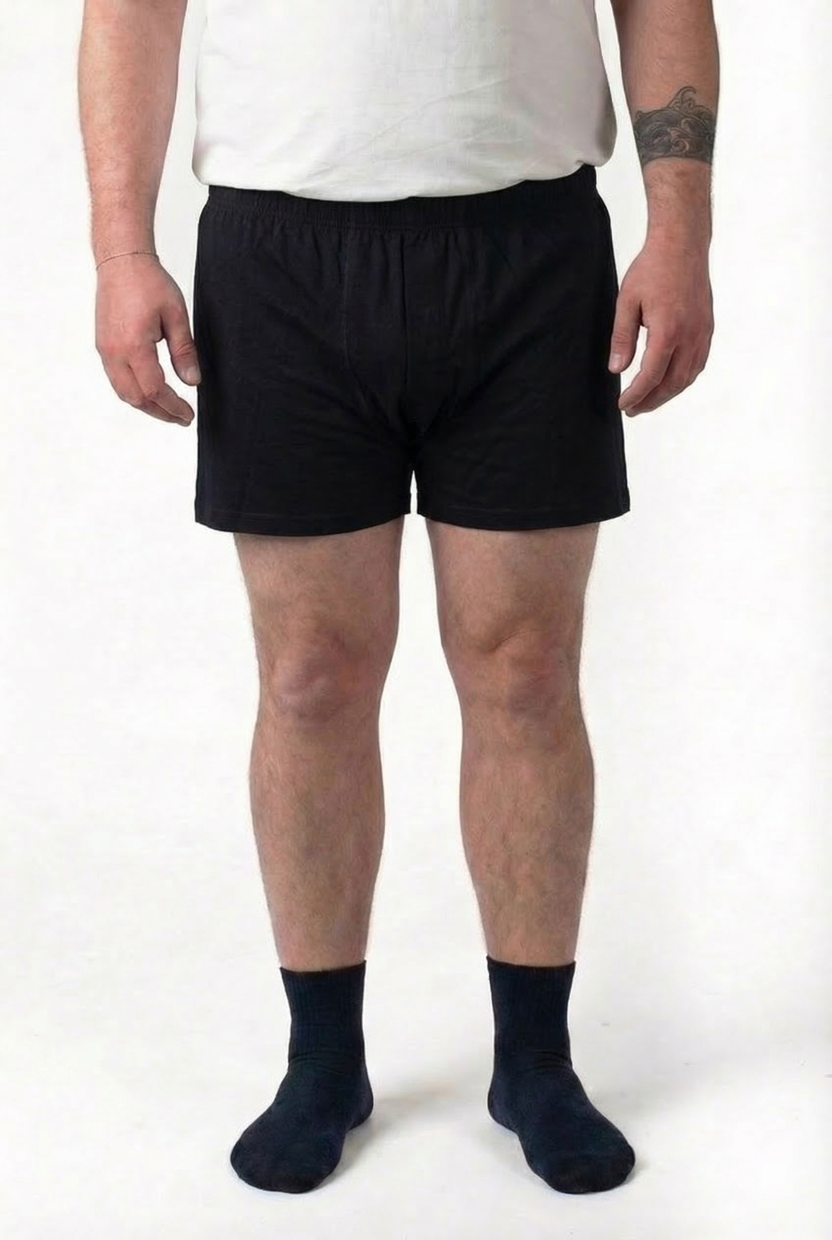 Boxer Nero 100% Cotone Maxfort Uomo Taglie Forti